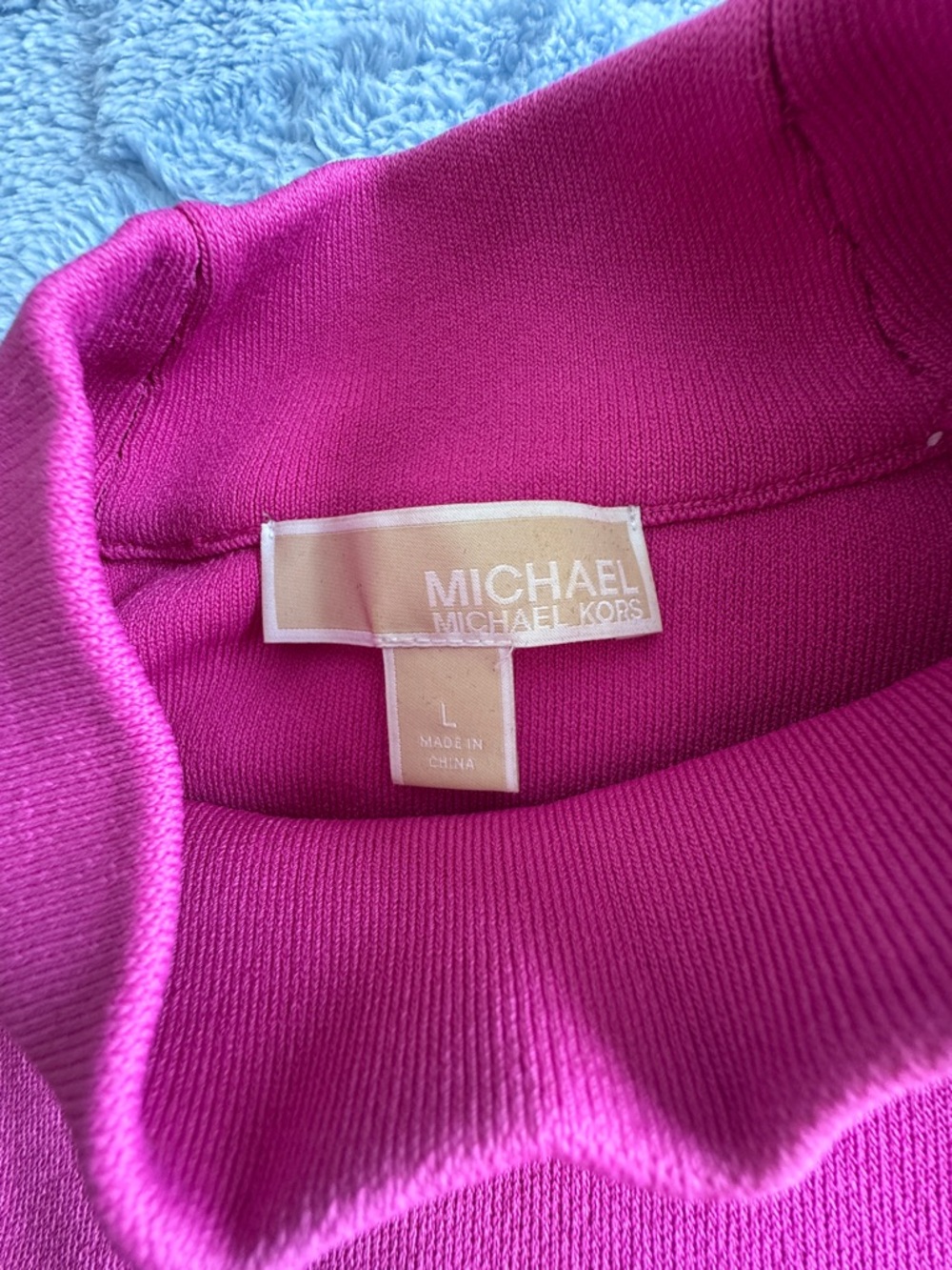 Michael Kors Pink Women’s Dress Flared Sleeve Size L Large - Picture 10 of 13